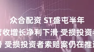 众合配资 ST盛屯半年度业绩：营收增长净利下滑 受损投资者索赔案仍在推进